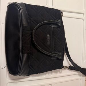 Vera Bradley Black Quilted Laptop Bag